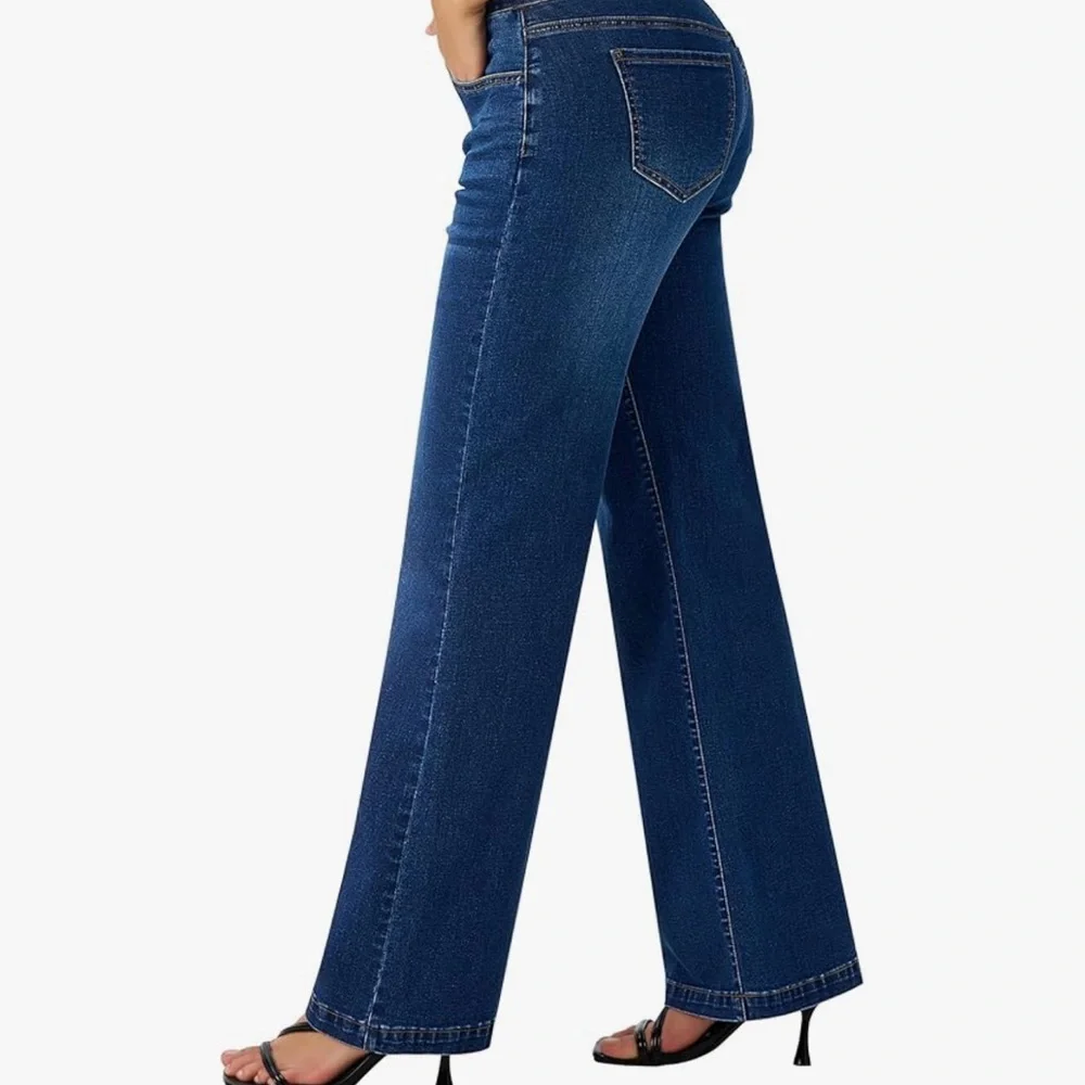 NWT high waisted baggy loose wide leg jeans - Picture 5 of 10